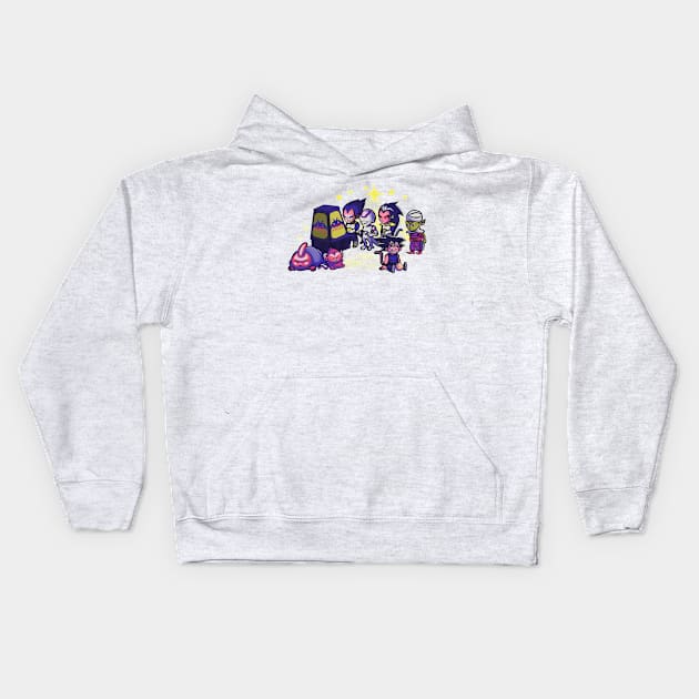 arcade invasion Kids Hoodie by sambukino